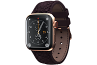 NJORD Salmon Leather Watch Strap für Apple Watch 44mm Series 1-7, SE, eldur