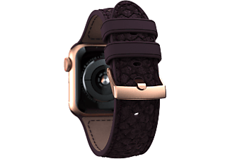 NJORD Salmon Leather Watch Strap für Apple Watch 44mm Series 1-7, SE, eldur