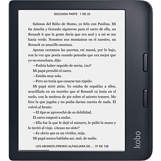 eBook - Kobo Libra 2, 7’’ HD, eBook y AudioBook, 32 GB, Resistente al agua, Negro