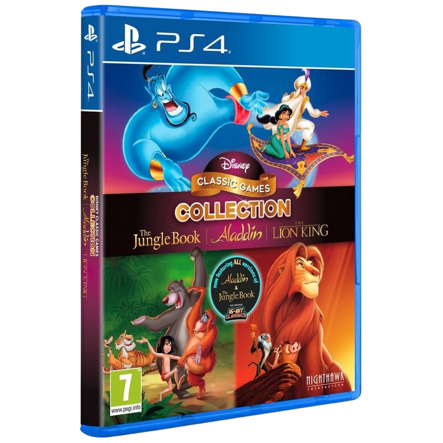 Caja de juego de PS4: Disney Classic Games Collection: The Jungle Book, Aladdin, The Lion King.