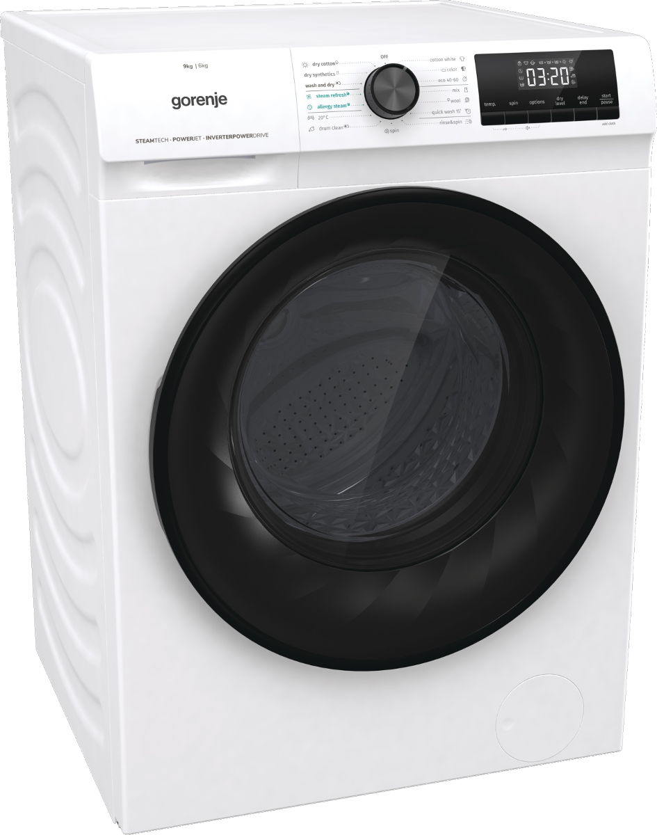GORENJE WD9514S mosó- és szárítógép, Inverter moto, LED kijelző, SteamRefresh gőzprogram