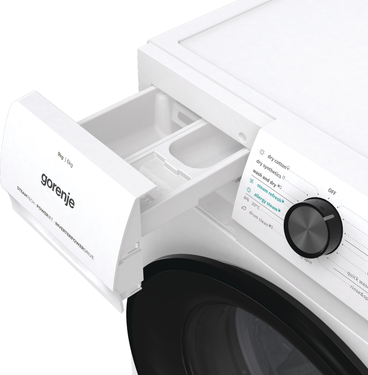 GORENJE WD9514S mosó- és szárítógép, Inverter moto, LED kijelző, SteamRefresh gőzprogram