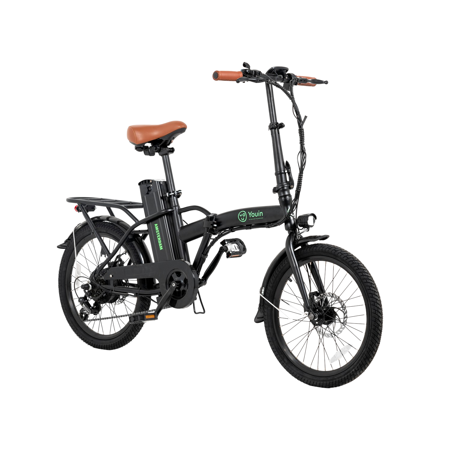 Bicicleta Youin Youride amsterdam 250w 25 kmh autonomía 45 plegable 5 modos ip54 bk1001 36v 45km