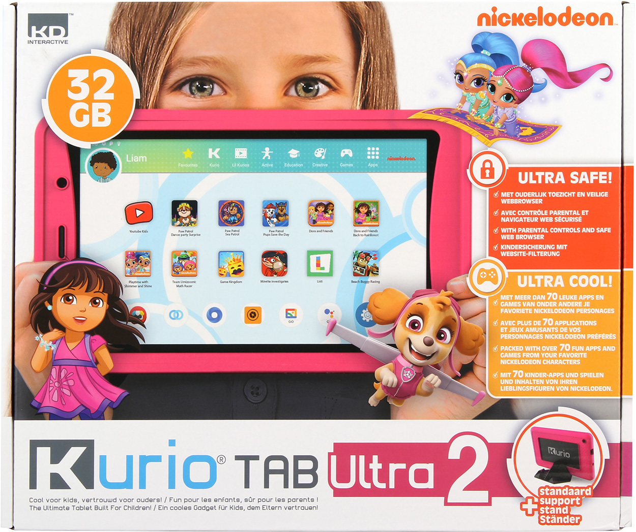 KURIO Tab Ultra 2 - Nickelodeon - Pink - 7"