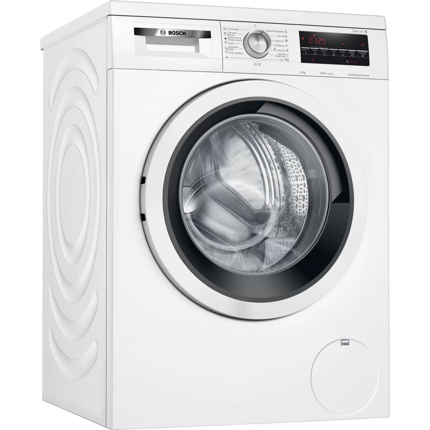 Lavadora carga frontal - Bosch WUU28T71ES, 9 kg, 1400 rpm, 15 Programas, Blanco