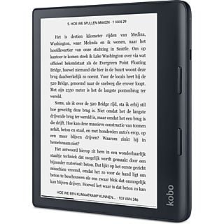 KOBO SAGE ZWART - 8 inch - 32 GB (ongeveer 24.000 e-books) - Spatwaterbestendig