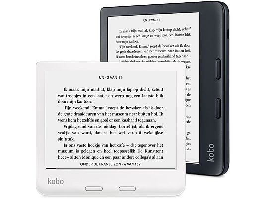 KOBO LIBRA 2 ZWART - 7 inch - 32 GB (ongeveer 24.000 e-books) - Spatwaterbestendig