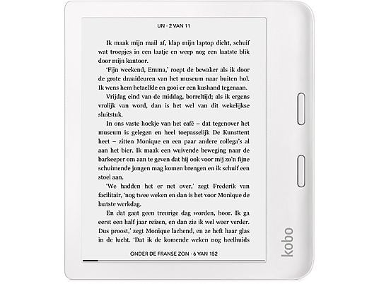 KOBO LIBRA 2 WIT - 7 inch - 32 GB (ongeveer 24.000 e-books) - Spatwaterbestendig