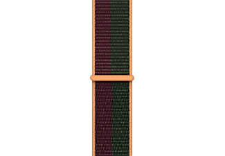 APPLE Cinturino sport loop da 45 mm - Fascia da braccio (Ciliegia scuro/Verde foresta)