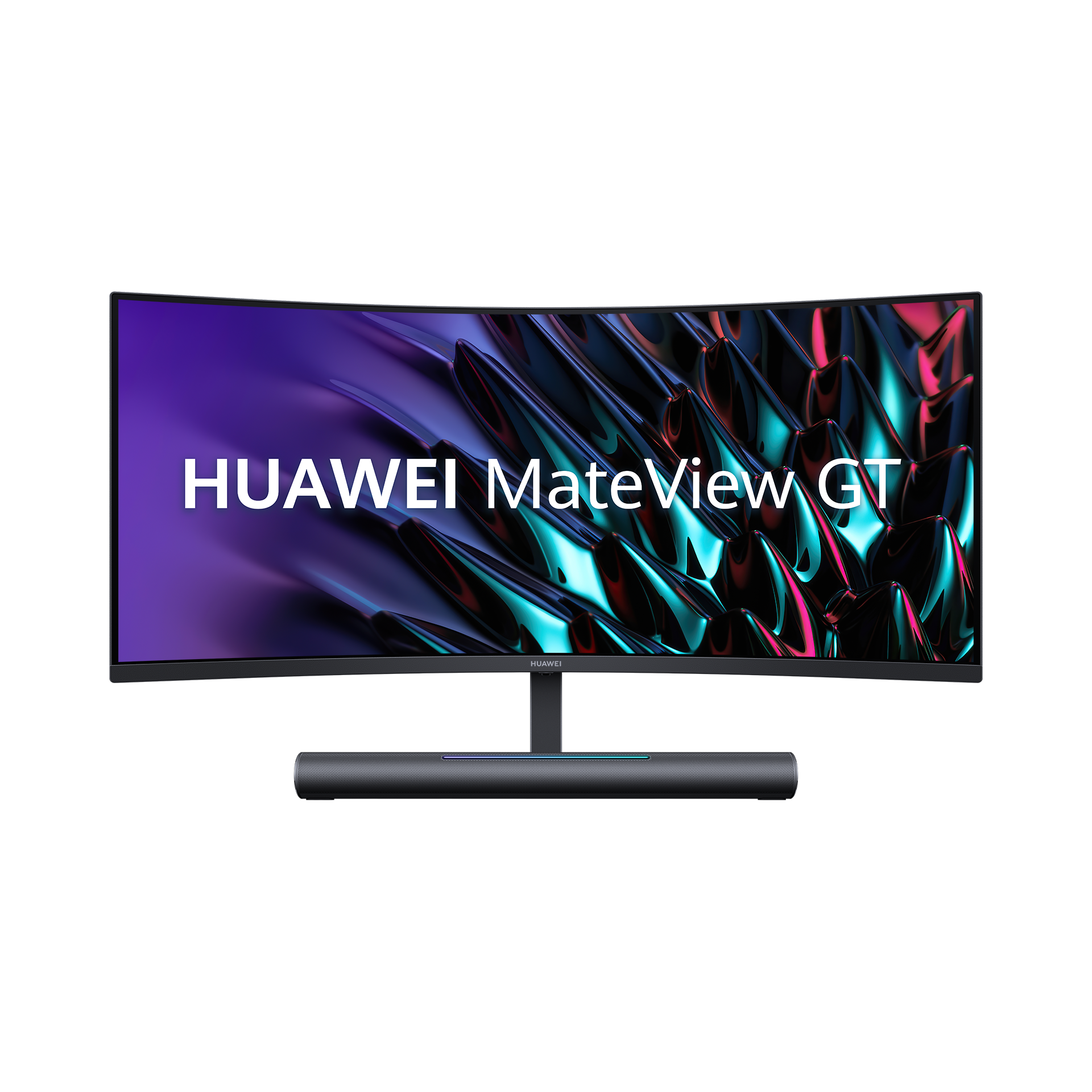 Huawei Mateview Gt 34 monitor curvo ultra ancho 1500r 165hz 219 wqhd 3440x1440 3k+ lcd integra barra de sonido doble altavoz 5w y control volumen microfonos duales 360ºnegro pc gaming gt34 8704 cm 165 soundbar hdr10 40001 4