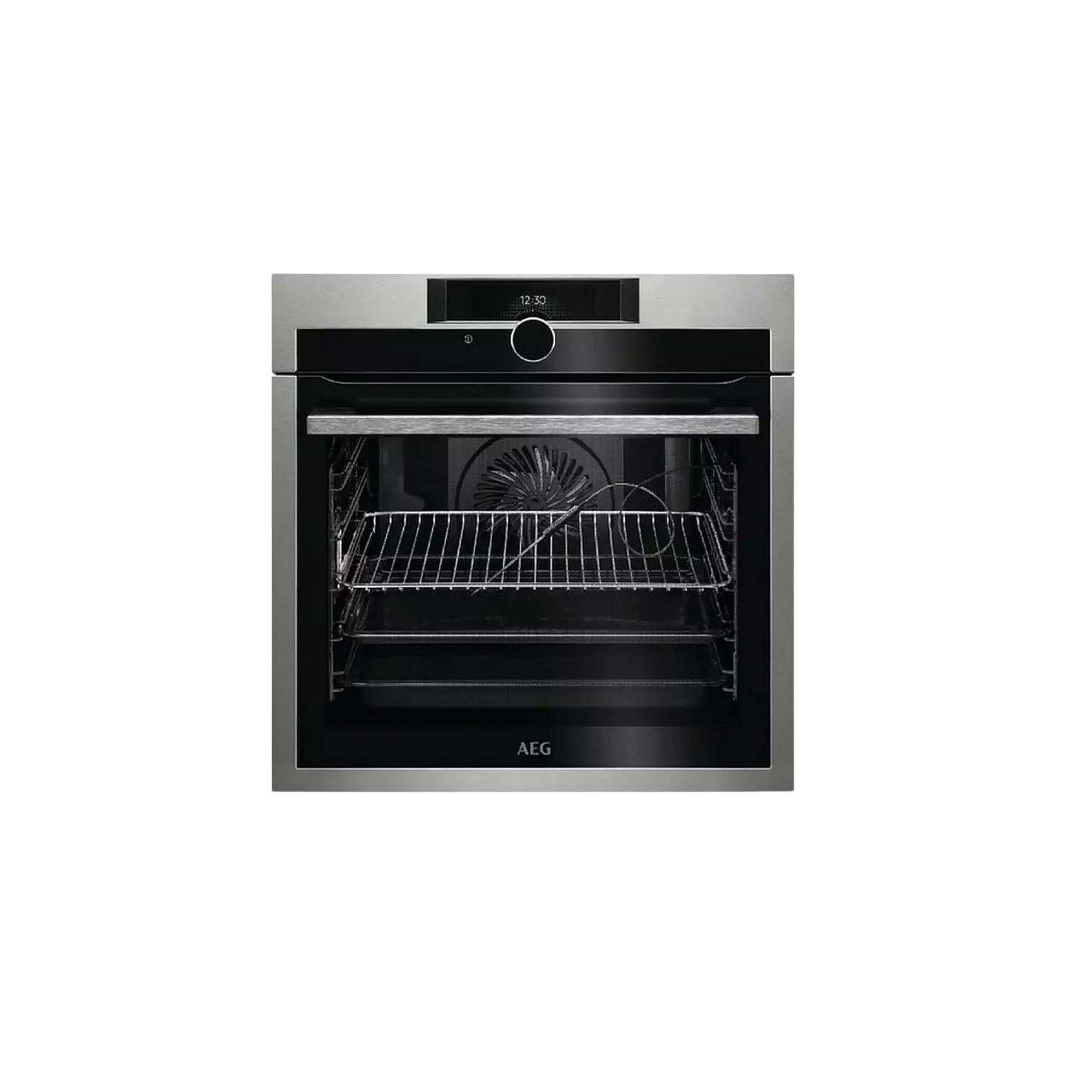 Horno - AEG BPE842720M, Multifunción, Pirolítico, Sonda térmica, A+, Inox antihuellas