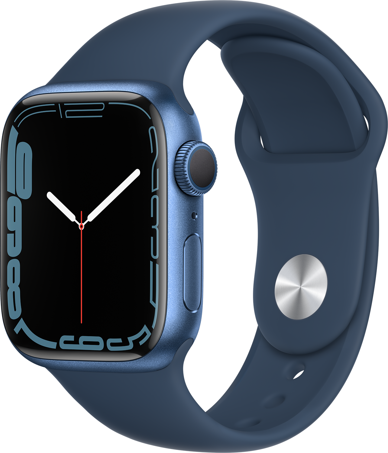 APPLE Watch Series 7 41 mm blauw aluminium / blauwe sportband