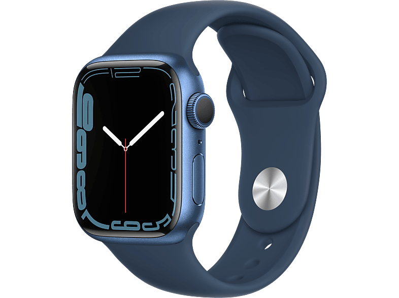 APPLE Watch Series 7 41 mm blauw aluminium / blauwe sportband kopen? |  MediaMarkt