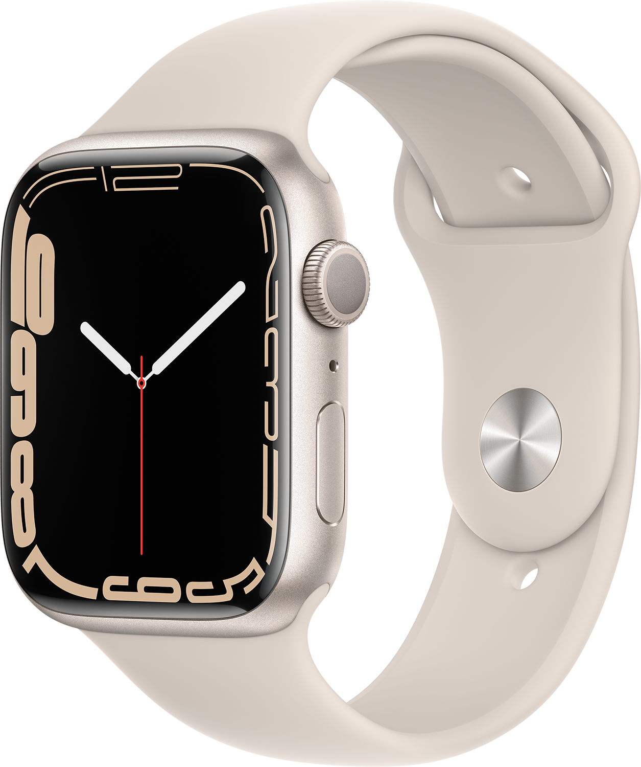 APPLE Watch Series 7 45 mm sterrenlicht aluminium / sterrenlicht sportband