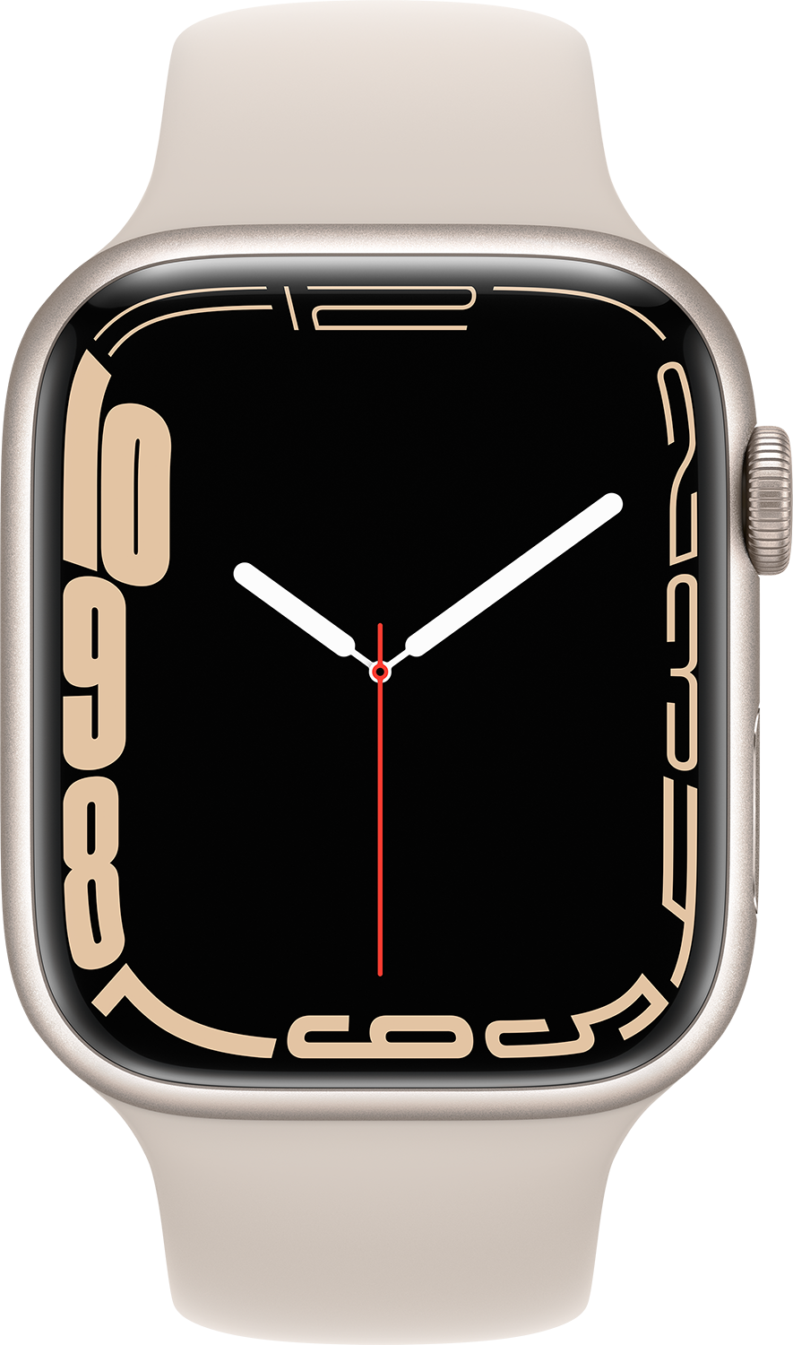 APPLE Watch Series 7 45 mm sterrenlicht aluminium / sterrenlicht sportband