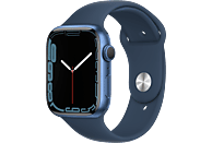 APPLE Watch Series 7 45 mm blauw aluminium / blauwe sportband