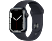 APPLE Watch Series 7 (GPS) 41 mm - Montre intelligente (Regular 130–200 mm, Fluoroélastomère de haute qualité, Minuit/Minuit)