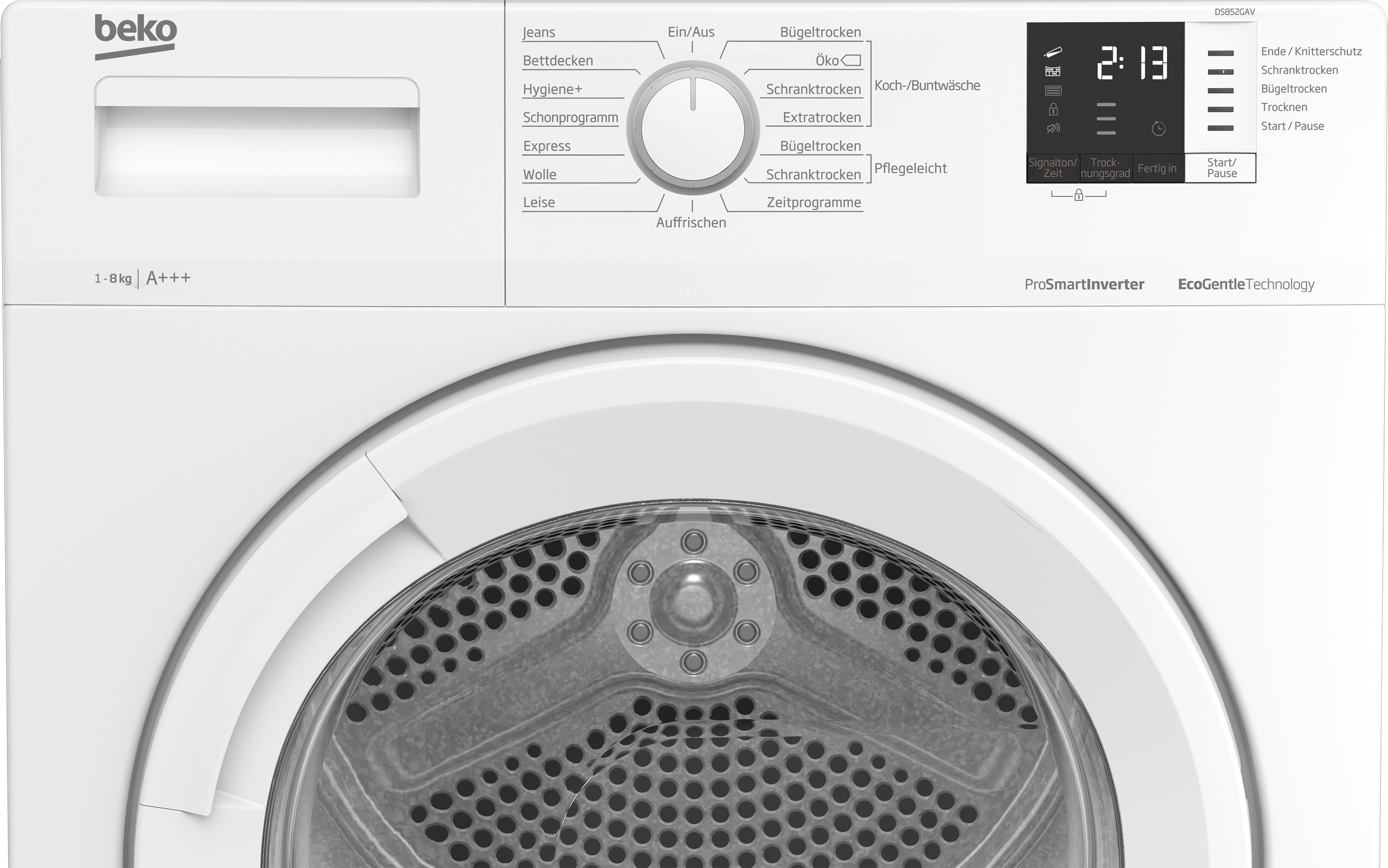 BEKO DS852GAV Wärmepumpentrockner (8 kg, A+++, Weiß)