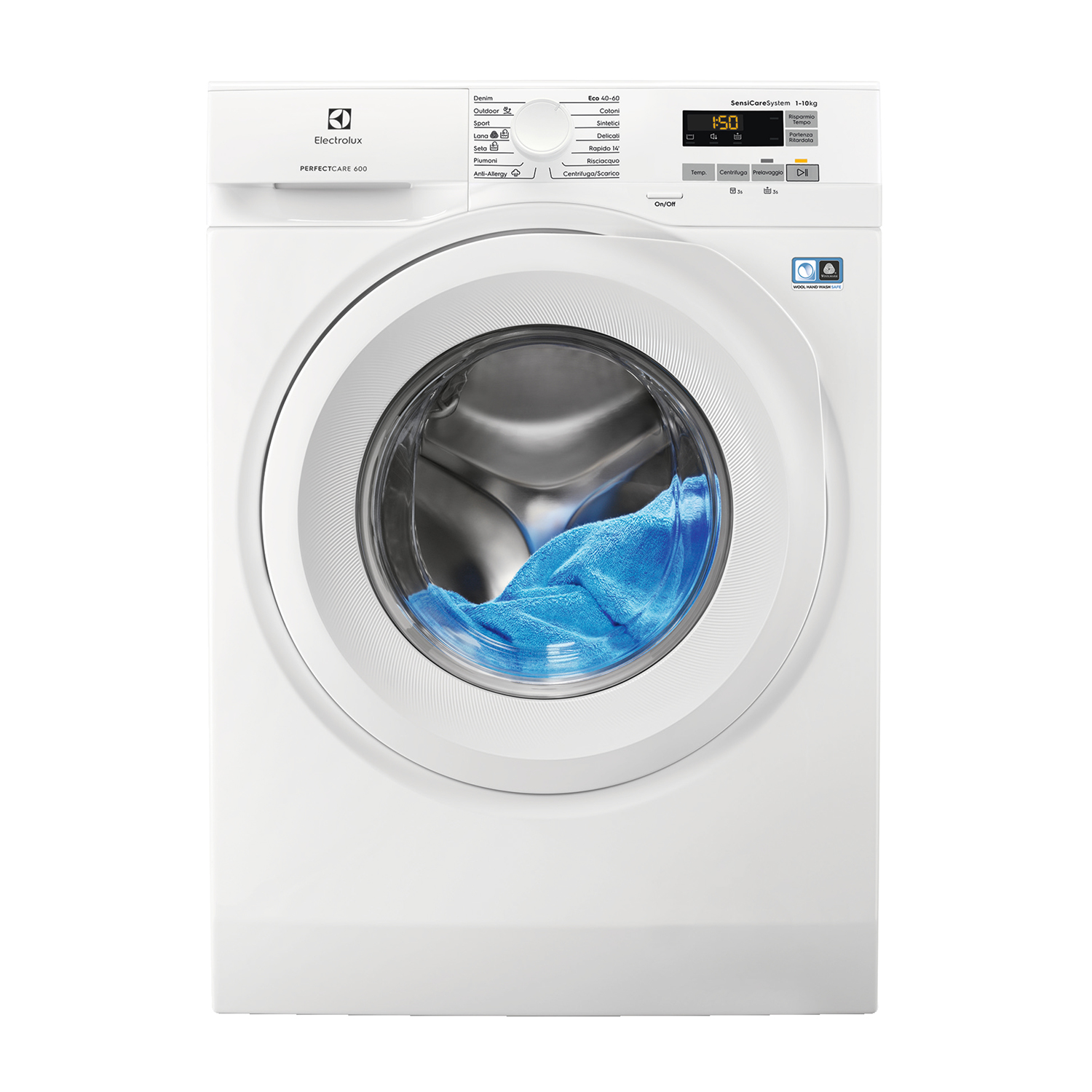 Electrolux Ew6F512U Lavatrice, Caricamento frontale, 10 kg, 63,6 cm, Classe A