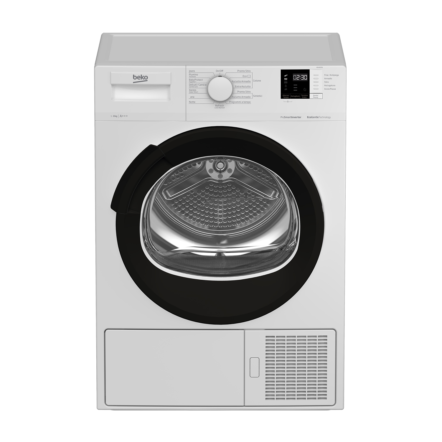 Beko Mdx837Bi asciugatrice, 8 kg, 59,9 cm, Classe A+++