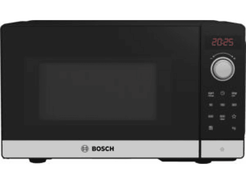 Bosch FFL023MS2 Mikrowelle (800 Watt, Freistehend, 20 l, Schwarz)
