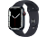 APPLE Watch Series 7 (GPS + Cellular) 45 mm - Montre intelligente (Regular 140–210 mm, Fluoroélastomère de haute qualité, Minuit/Minuit)