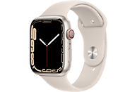 APPLE Watch Series 7 GPS + Cell 45mm Aluminiumgehäuse, Sportarmband, Polarstern