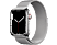 APPLE Watch Series 7 (GPS + Cellular) 45 mm - Smartwatch (Misura unica 150–200 mm, Maglia in acciaio inossidabile, Argento/Argento)