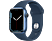 APPLE Watch Series 7 (GPS) 41 mm - Smartwatch (Regular 130–200 mm, Hochleistungs-Fluorelastomer, Blau/Abyssblau)