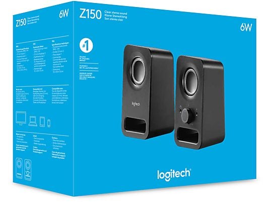 LOGITECH Z150 Multimedia Speakers Zwart
