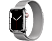 APPLE Watch Series 7 (GPS + Cellular) 41 mm - Montre intelligente (Taille unique 130–180 mm, Mailles en acier inoxydable, Argent/Argent)
