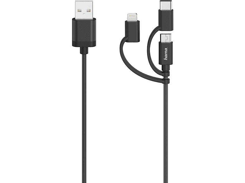 Hama 200617 Micro-usb-kabel 3-in-1 075 M