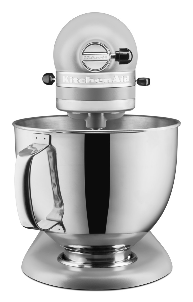 KITCHEN AID 5KSM125EFG Artisan Küchenmaschine mit kippbarem Motorkopf Matte Grey (Rührschüsselkapazität: 4,8 l, 300 Watt)