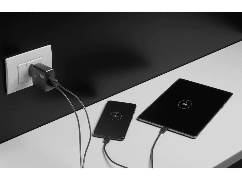 Cellular Line Reiselader dual 25W 1x USB Type-C und 1x USB Type-A für Samsung; Ladeadapter — Foto 2 von 2