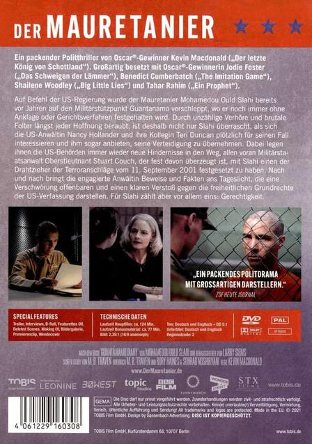 DVD-Hülle Rückseite mit Filmstills und Text über den Film.
