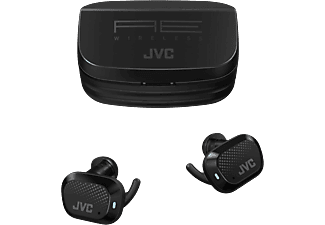 Auriculares inalámbricos - JVC HA-AE5T-B, True Wireless, Deportivos, 27 h, BT 5.0, Negro + Estuche de carga