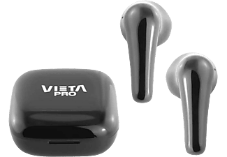 Auriculares True Wireless - Vieta Pro Fit, 20 h, BT 5.0, IPX4, Touch control, Negro + Estuche de carga