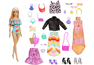 BARBIE Barbie Puppe, Kleidung und Accessoires Adventskalender Mehrfarbig