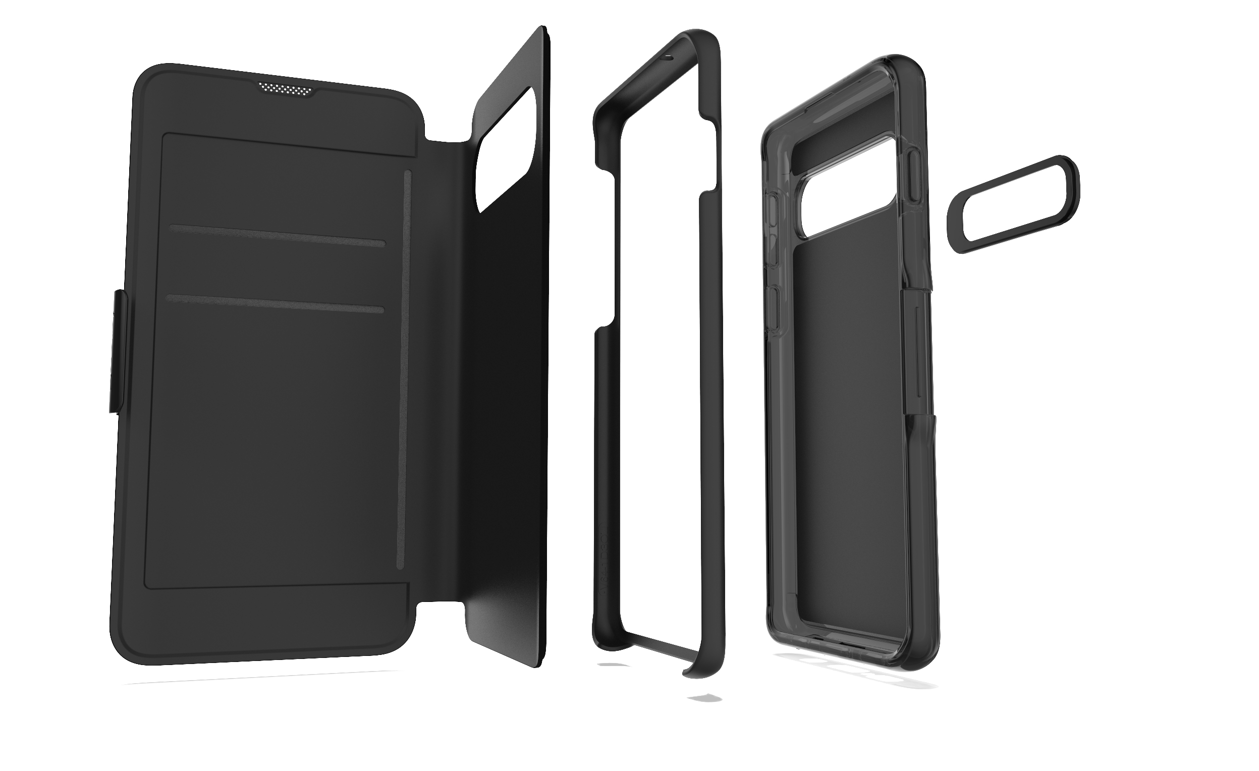GEAR4 Oxford, Bookcover, Samsung, Galaxy S10, Schwarz