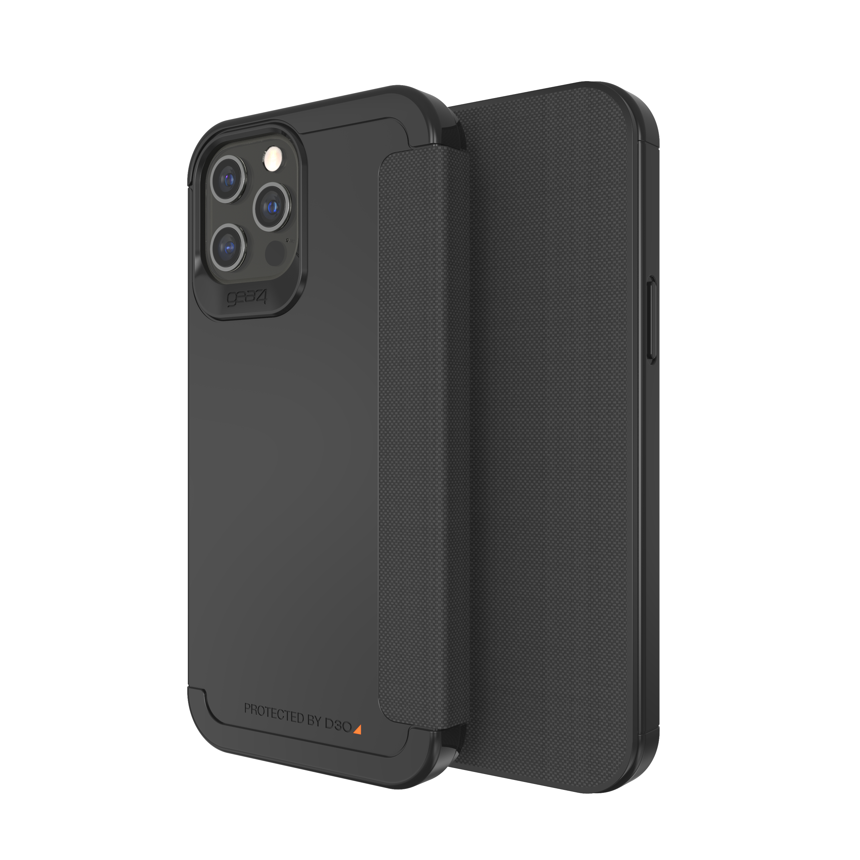 GEAR4 Wembley Flip, Bookcover, Apple, iPhone 12 Pro Max, Schwarz