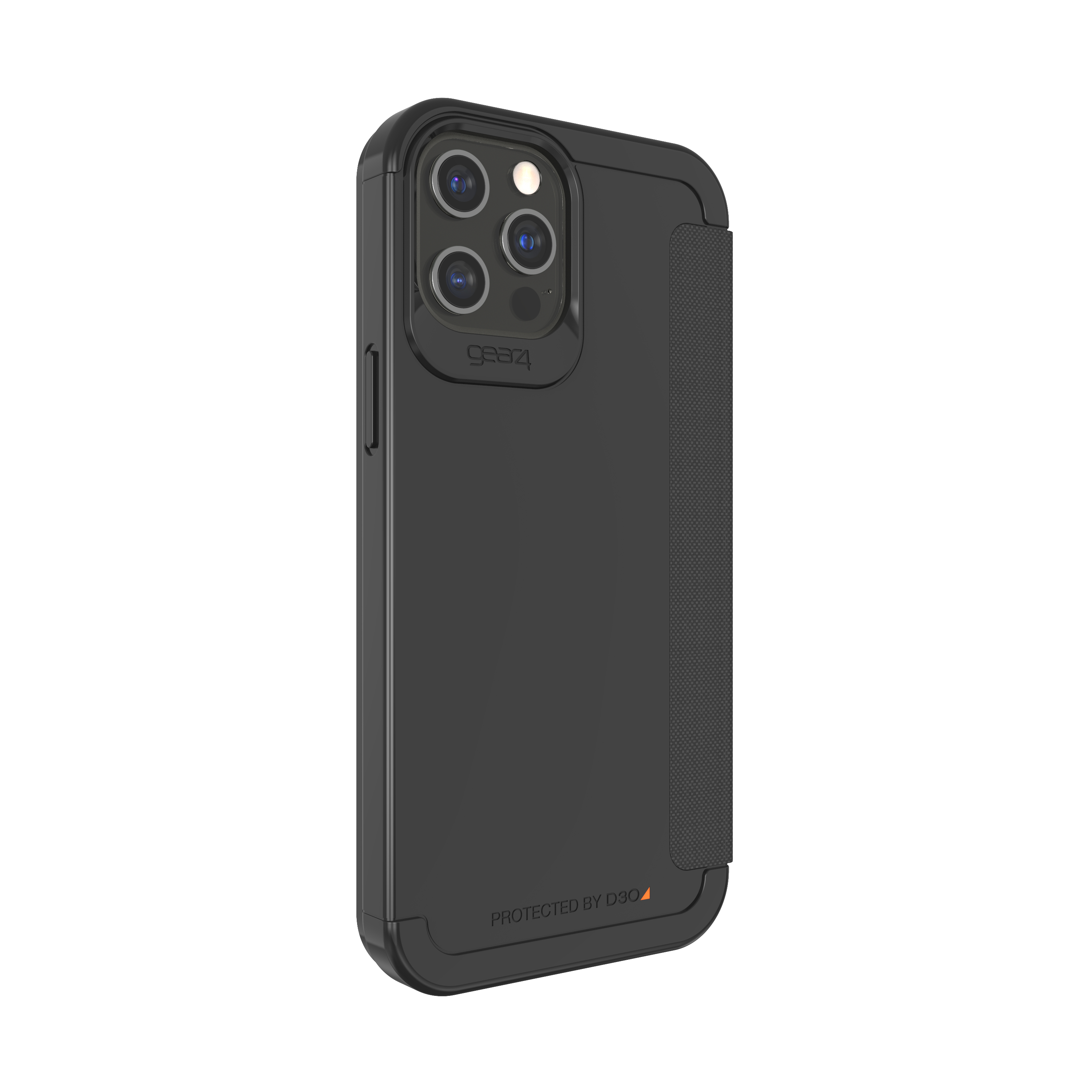GEAR4 Wembley Flip, Bookcover, Apple, iPhone 12 Pro Max, Schwarz