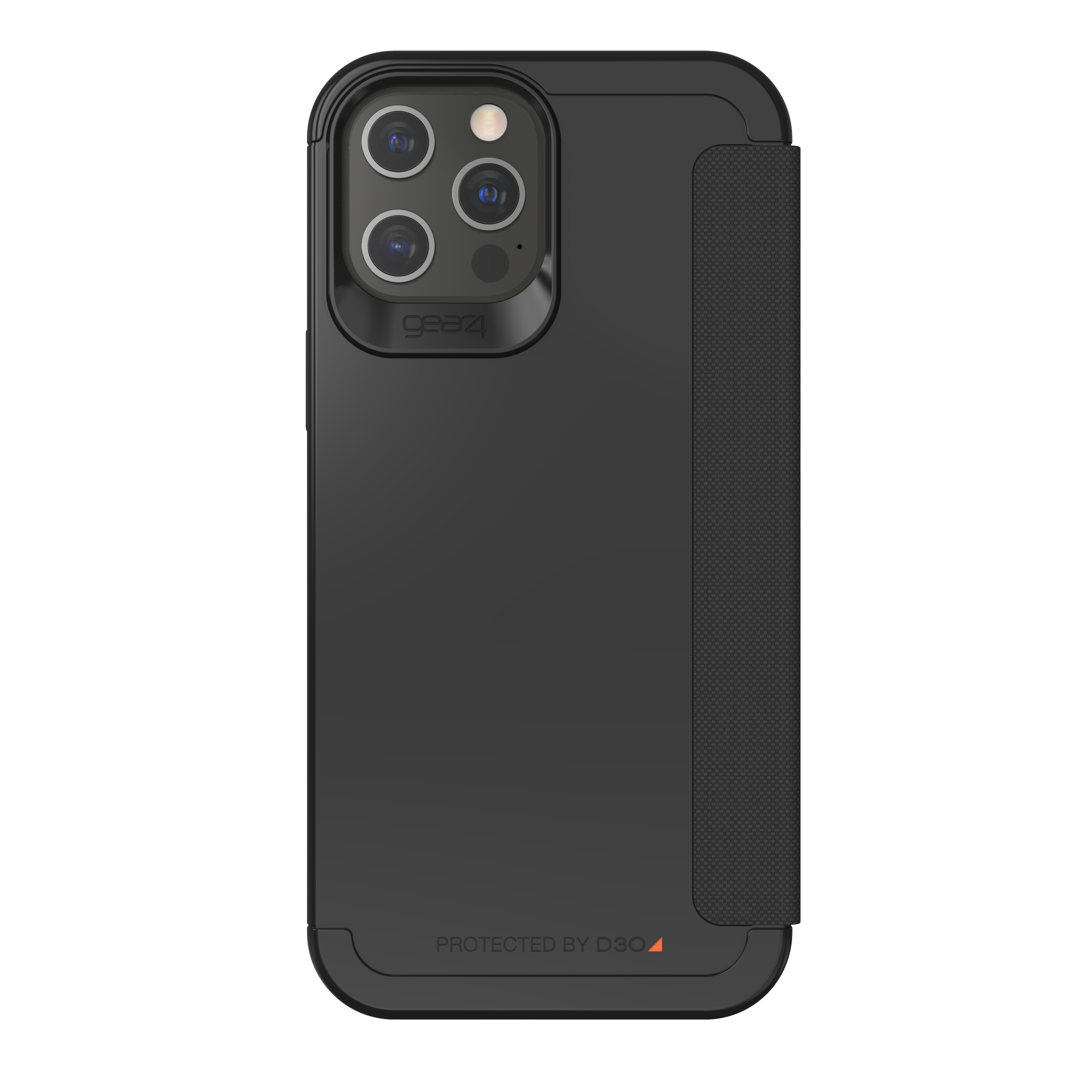 GEAR4 Wembley Flip, Bookcover, Apple, iPhone 12 Pro Max, Schwarz