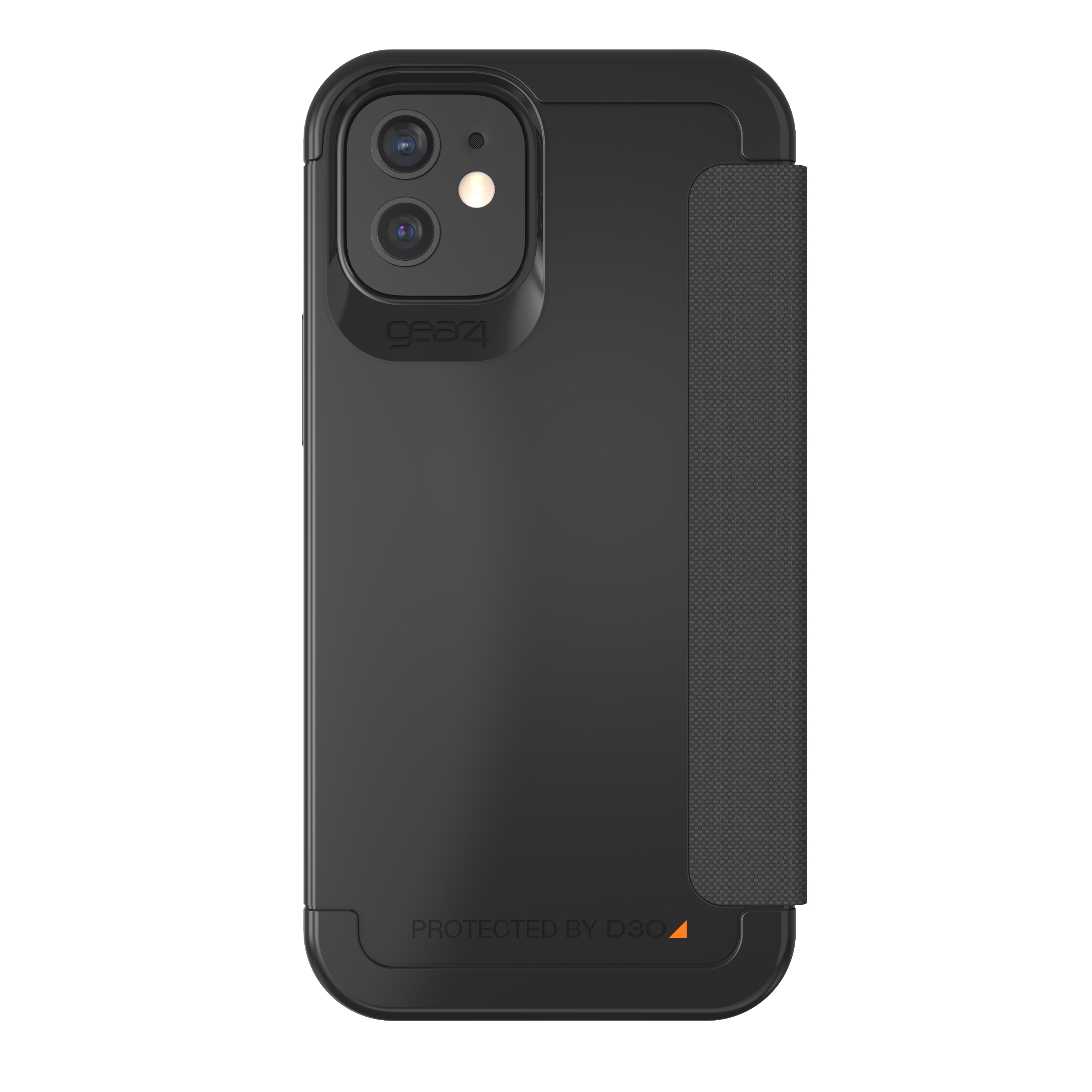 GEAR4 Wembley Flip, Bookcover, Apple, iPhone 12 Mini, Schwarz