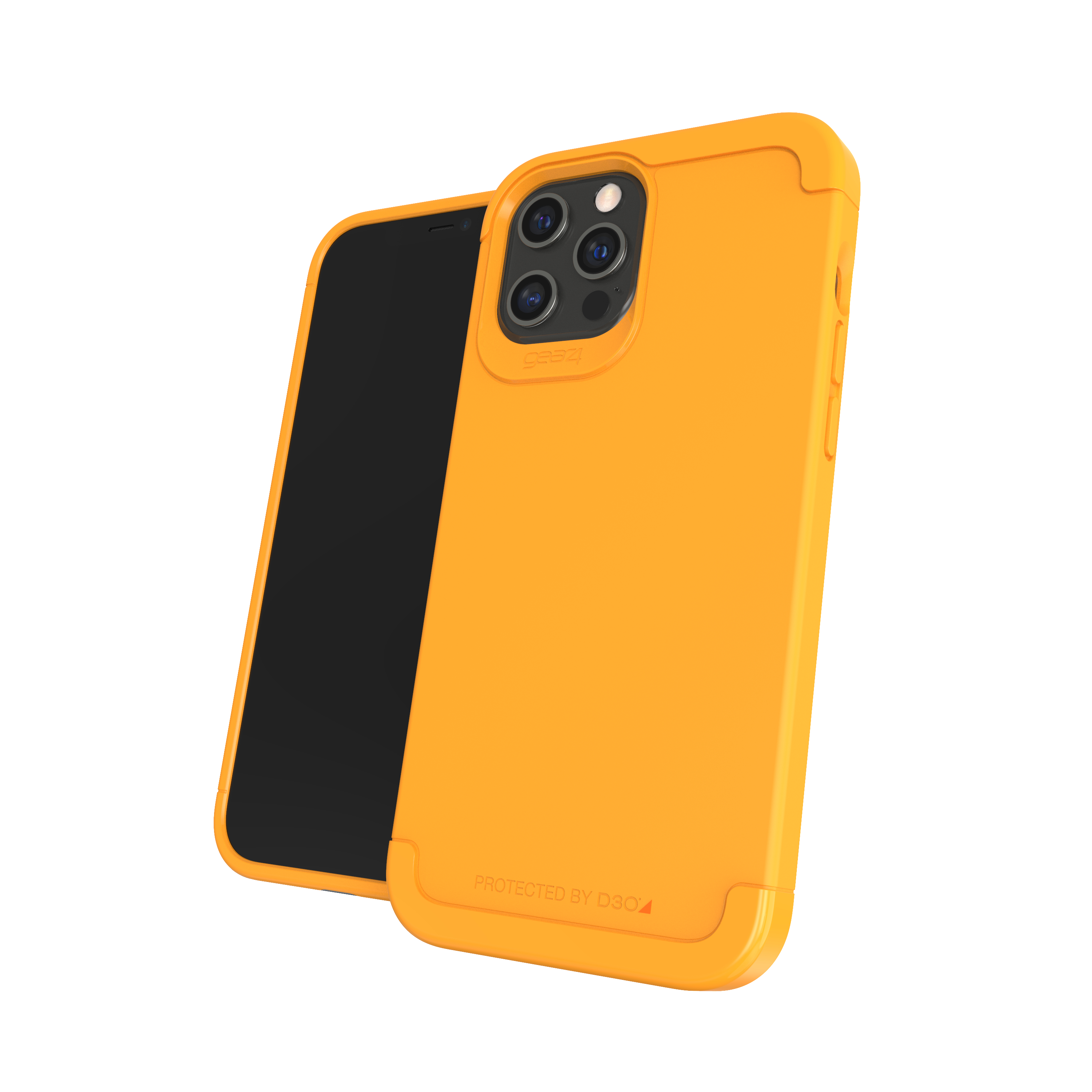 GEAR4 Wembley Palette, Backcover, Apple, iPhone 12 Pro Max, Safrangelb