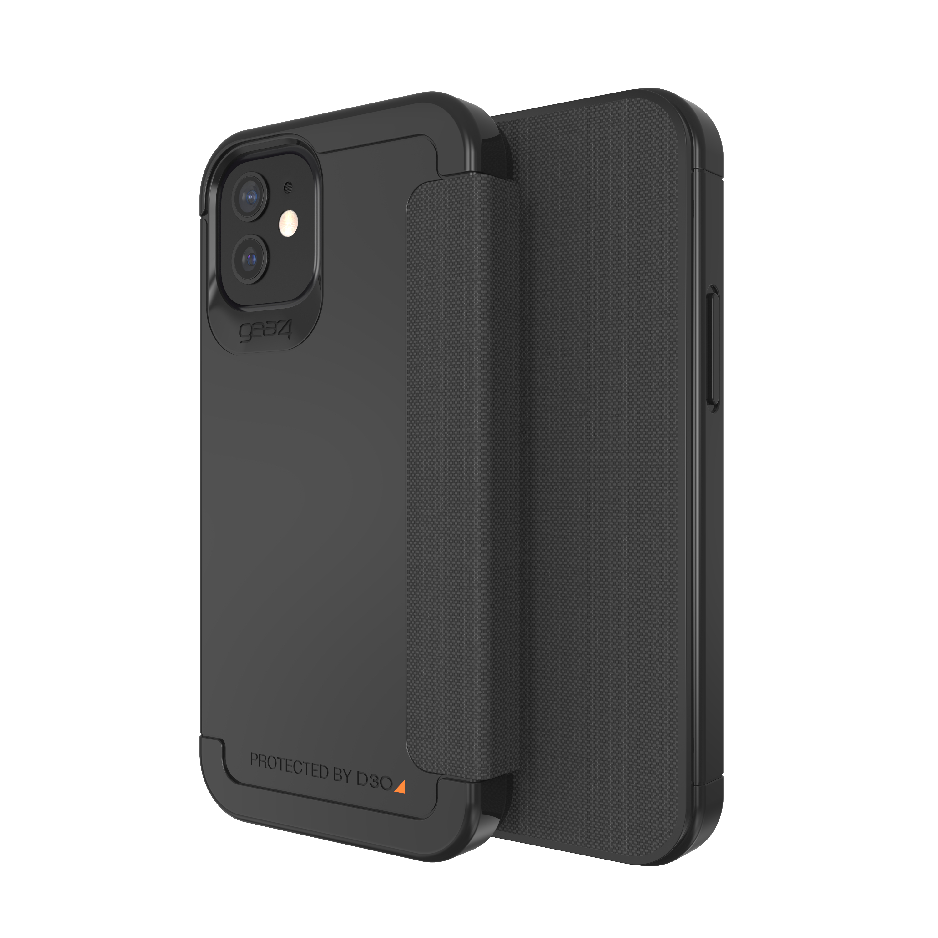 GEAR4 Wembley Flip, Bookcover, Apple, iPhone 12 Mini, Schwarz