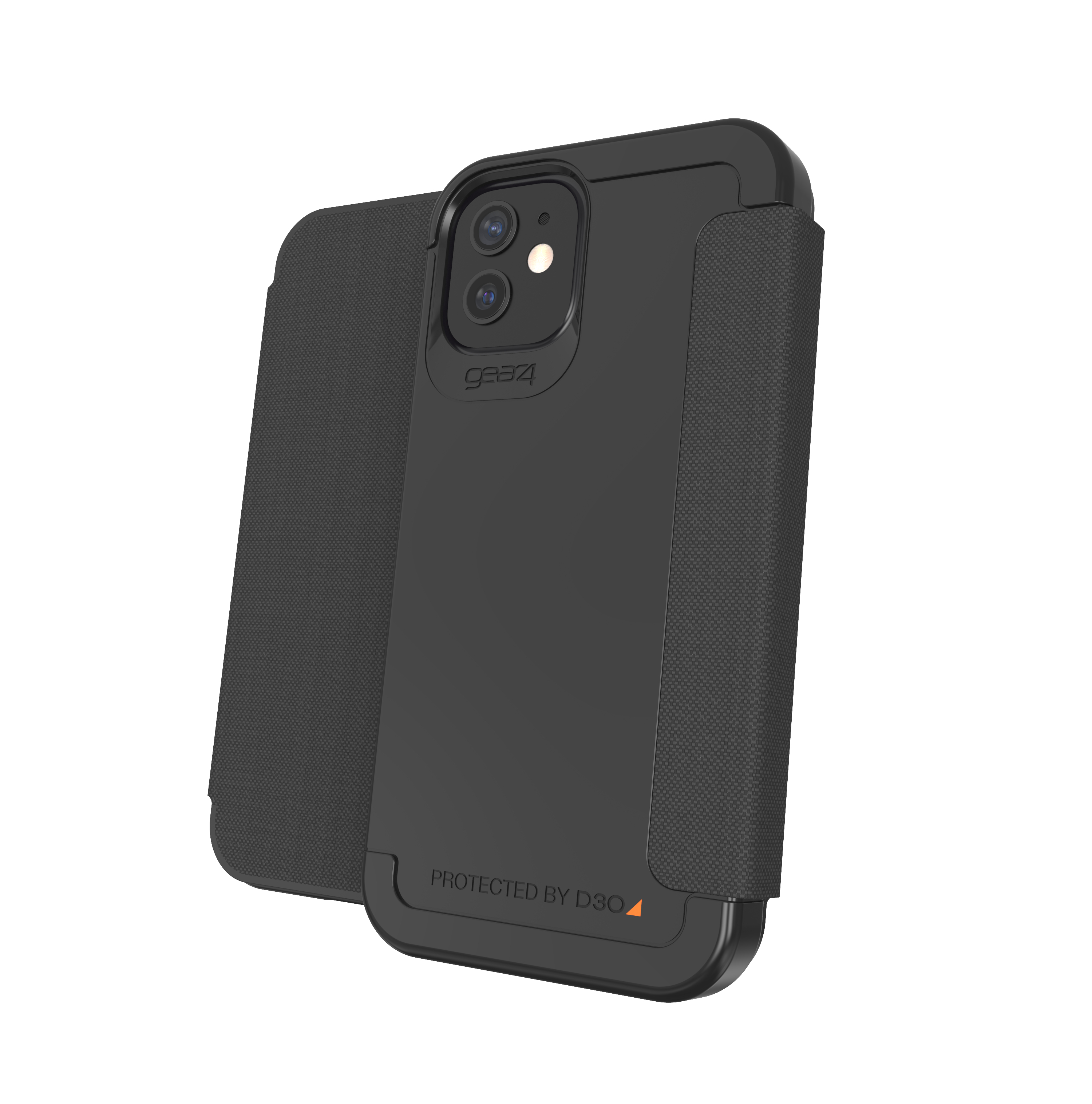 GEAR4 Wembley Flip, Bookcover, Apple, iPhone 12 Mini, Schwarz