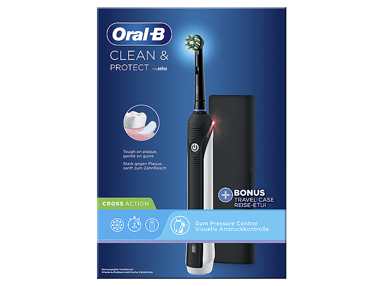 Oral-B Pro 2 Clean & Protect Zahnbürste schwarz
