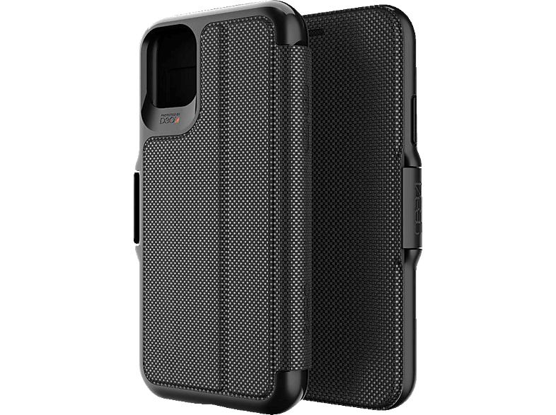 Black iPhone Bookcover, Apple, GEAR4 Eco, 11, D3O Oxford
