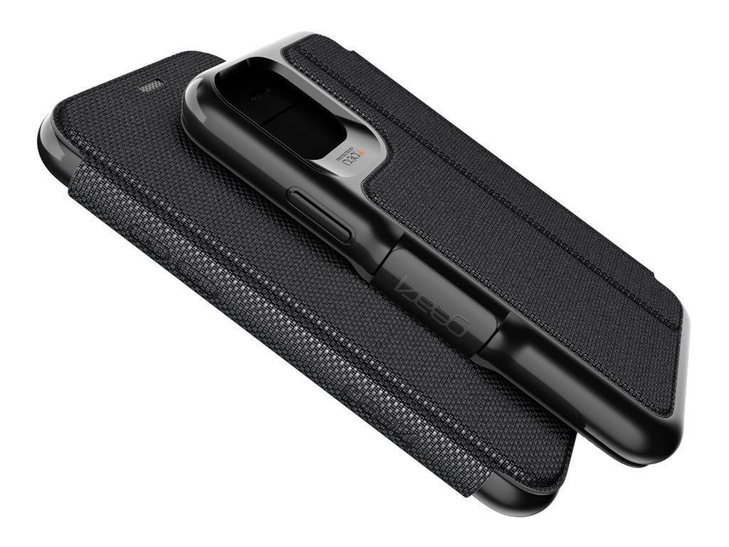 GEAR4 D3O Oxford Eco, Bookcover, Apple, iPhone 11 Pro, Black