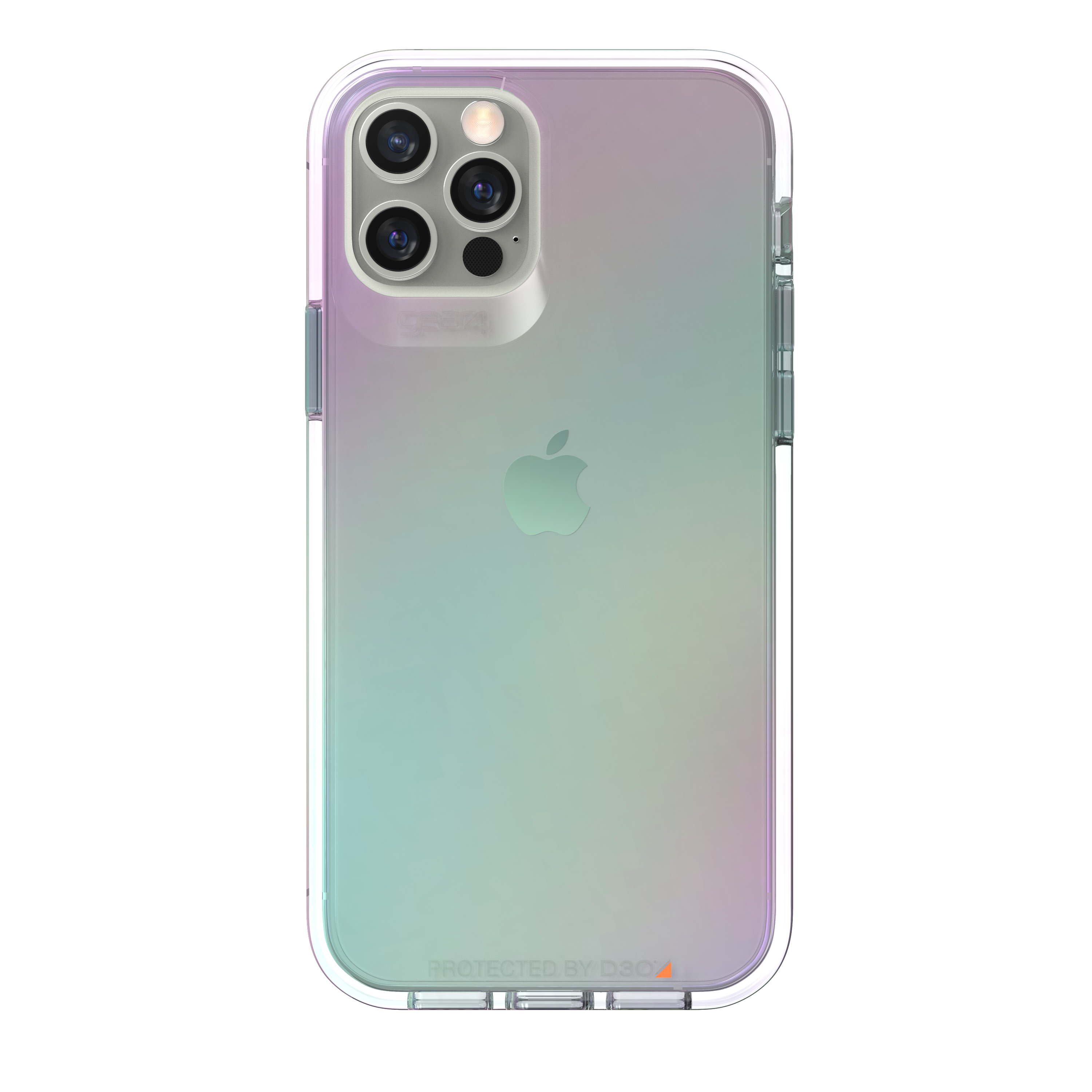 iPhone Pro, Iridescent Apple, GEAR4 D3O Backcover, Crystal 12/12 Palace,